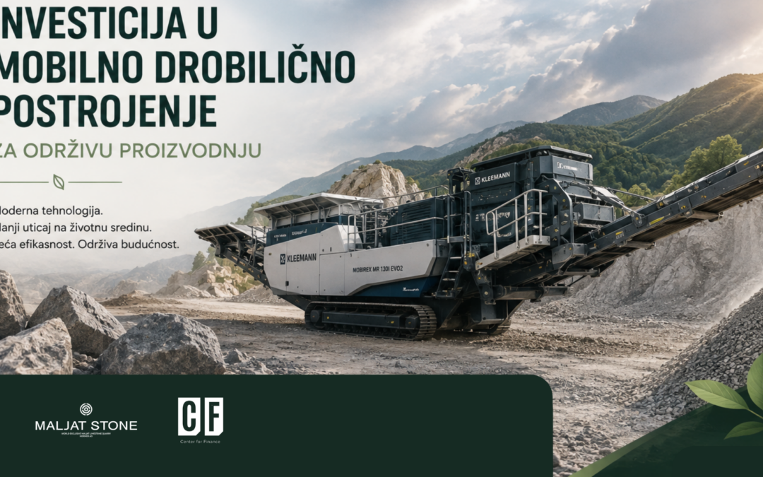 MALJAT STONE – održiv razvoj kroz investiciju u mobilno drobilično postrojenje