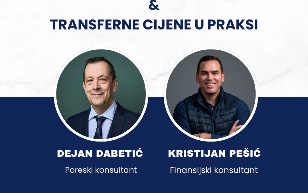 Najava seminara: Međunarodno oporezivanje u praksi – izbjegavanje dvostrukog oporezivanja i transferne cijene u Crnoj Gori