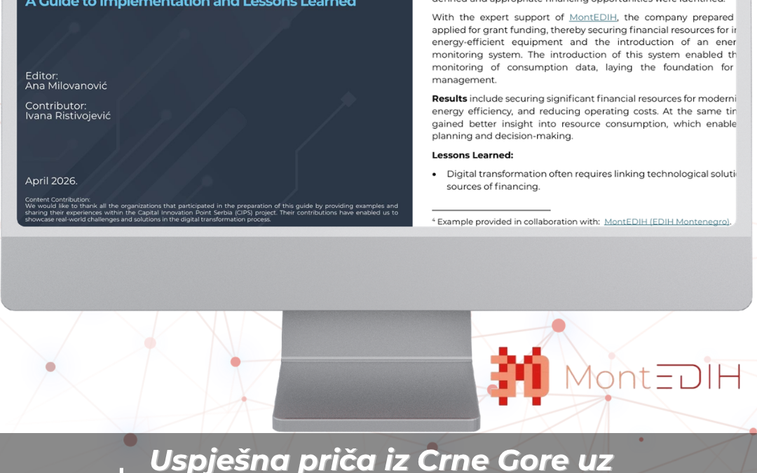 Uspješna priča iz Crne Gore uz podršku Center for Finance u okviru MontEDIH projekta prepoznata na evropskom nivou: Golbi kao primjer dobre prakse u digitalnoj i zelenoj transformaciji