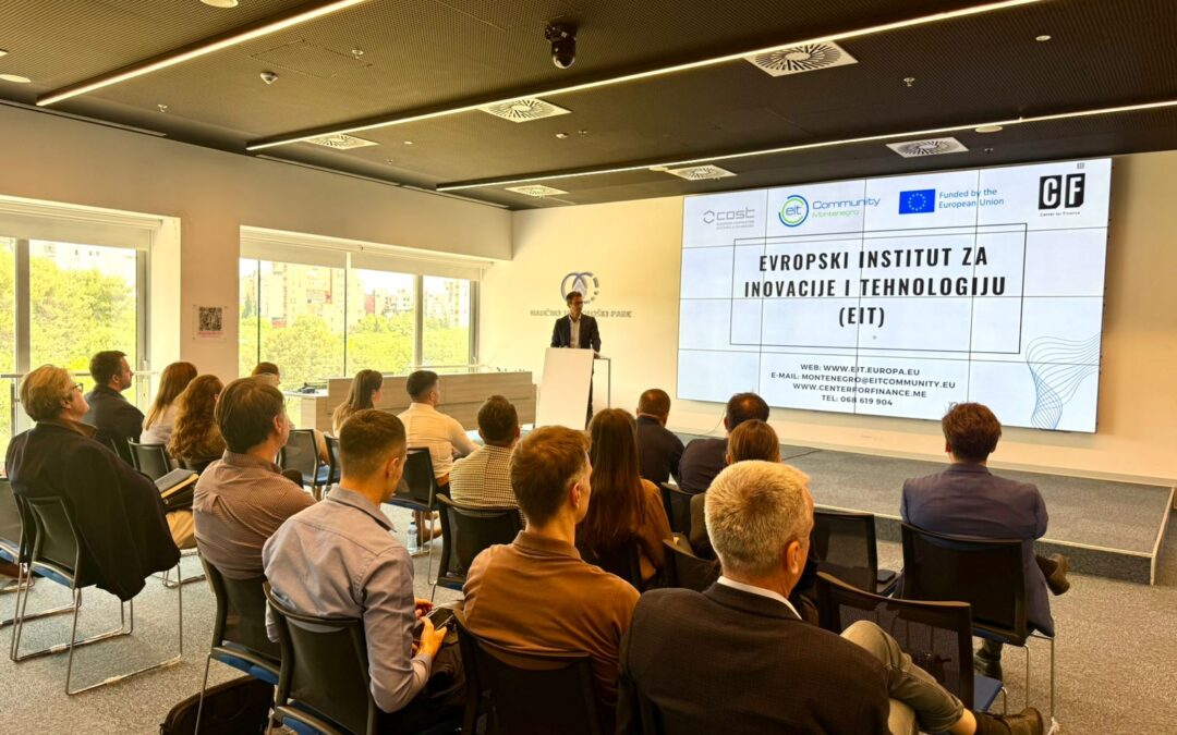 Predstavljeni EIT pozivi na Info danu posvećenom mogućnostima finansiranja kroz EU programe, u organizaciji Ministarstva prosvjete, nauke i inovacija Crne Gore
