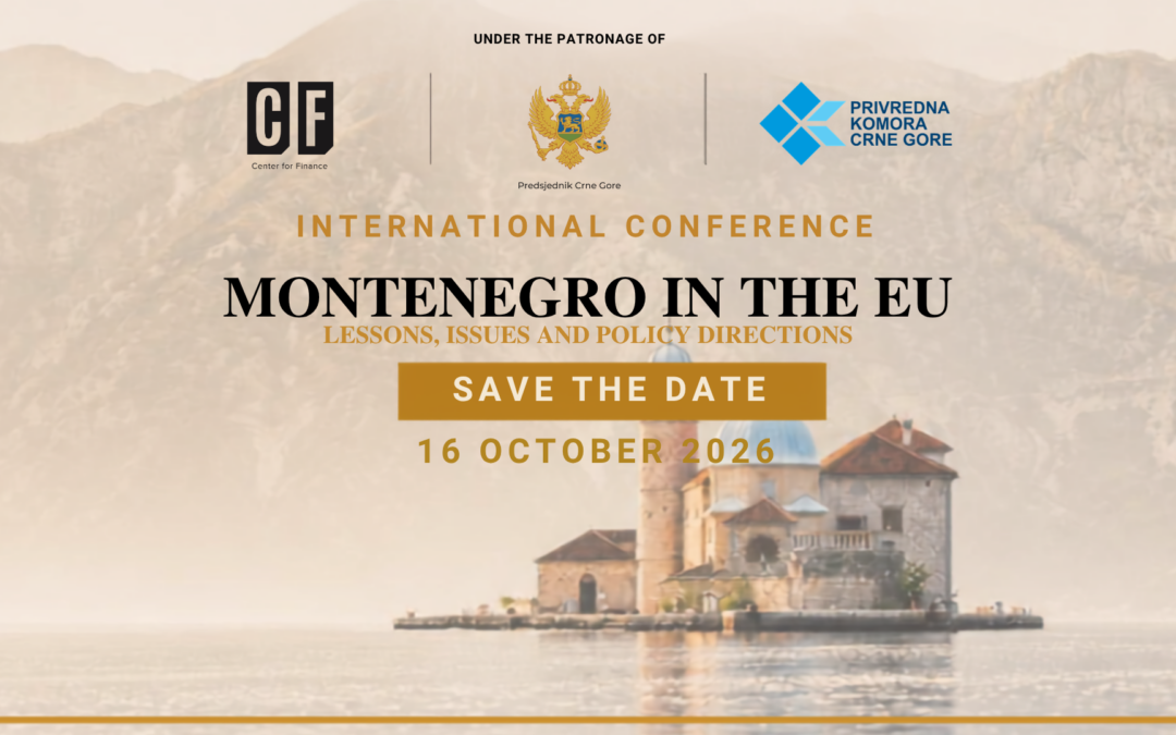 SAVE THE DATE: Međunarodna konferencija „Montenegro in the EU – Lessons, Issues and Policy Directions“ okupiće nobelovca i istaknute domaće i međunarodne eksperte